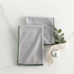 Norwex Basic Package, Bamboo Cloth & Window Cloth Set LE Graphite w green trim